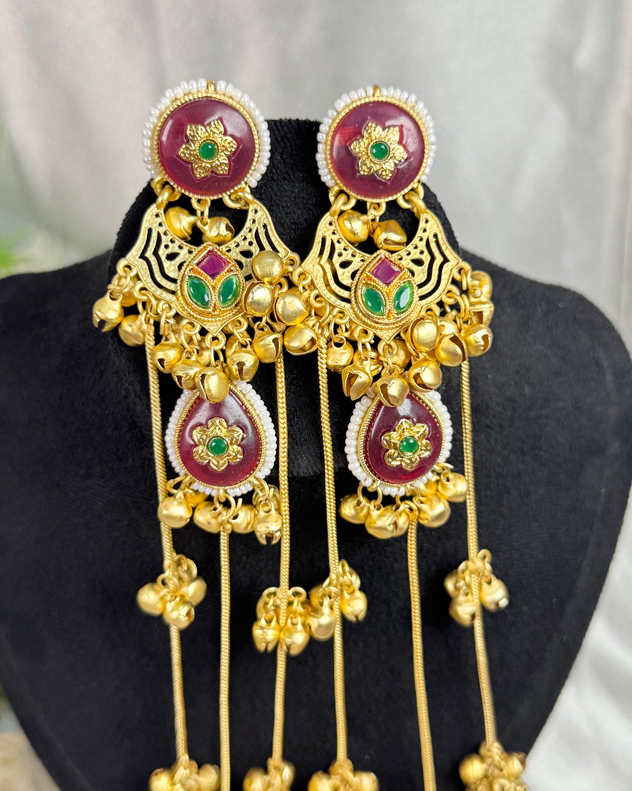 Jiya brass earings, photo 3