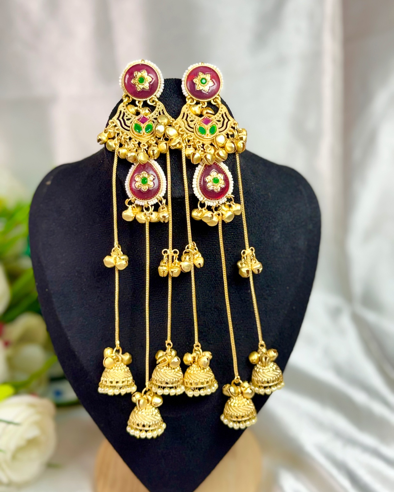 Jiya brass earings, photo 2
