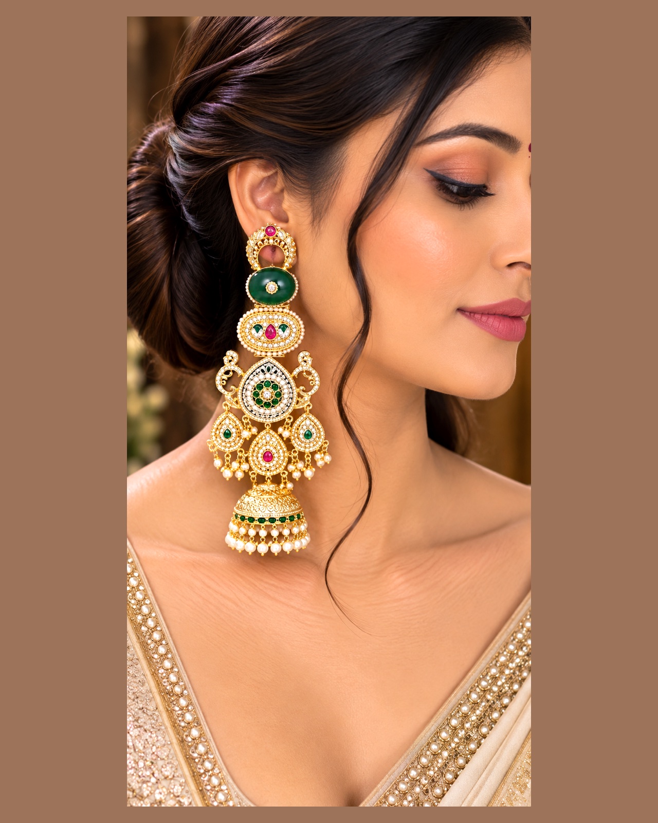 Pakhi long earing, photo 2