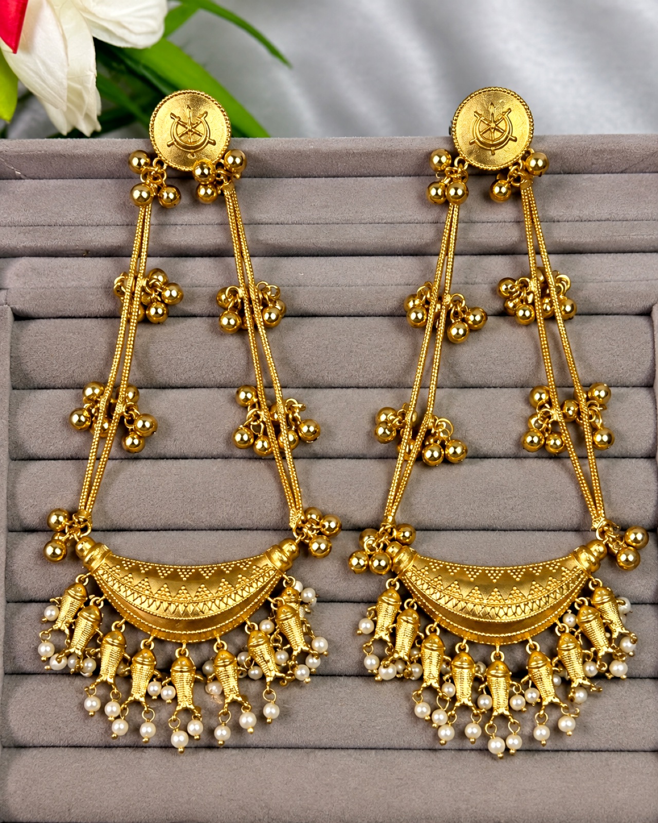 Kashmiri fish earings